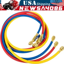29986 Plus II 1/4" Hose with Compact Ball Valve End Refrigerant Charging Hose