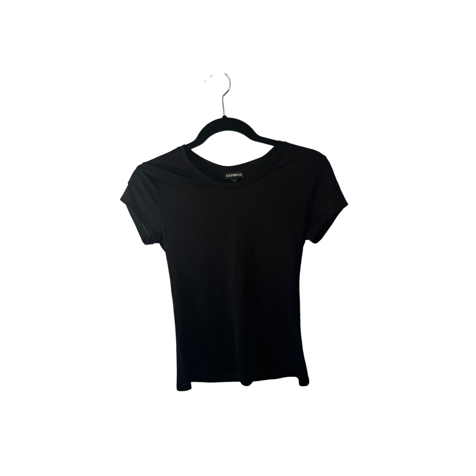 Express basic black tee size xs - image 1