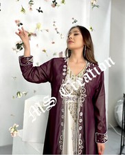 SALE New Moroccan Dubai Kaftans Farasha Abaya Dress Very Fancy Long Gown MS 479