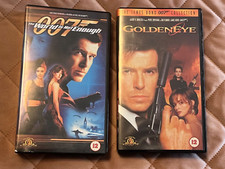 James Bond - Goldeneye and The World is Not Enough  VHS Video tapes