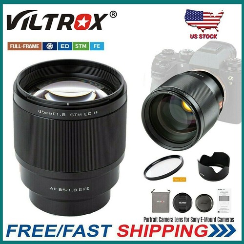 VILTROX 85mm F1.8 Mark II STM Auto Focus Full-Frame Lens for Sony E-Mount Camera - Picture 1 of 11