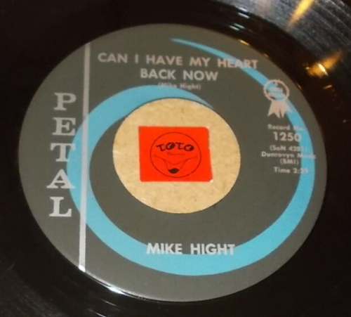 MIKE HIGHT - CAN I HAVE MY HEART BACK HOME - TIME FOR CHIPS  / LISTEN - COUNTRY - Picture 1 of 2