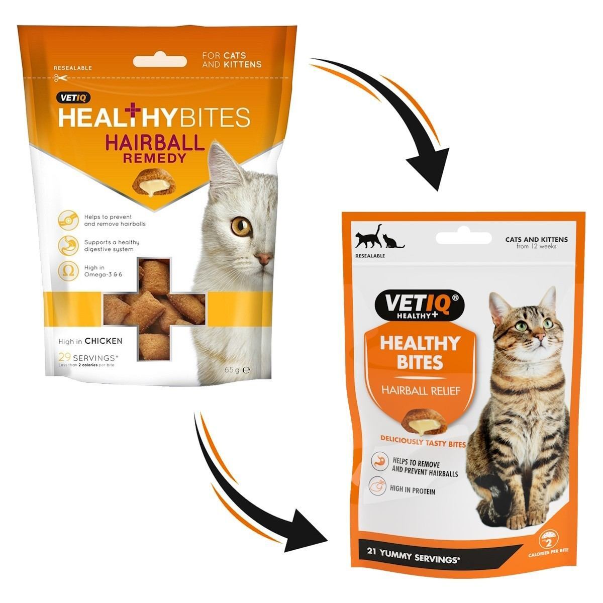 VetIQ Healthy Bites Hairball Relief for Cats Kittens Cats