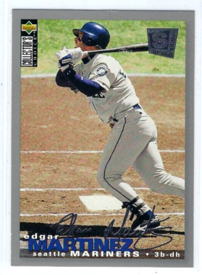 1995  Collector's Choice SE #129 - EDGAR MARTINEZ - Mariners - silver signature