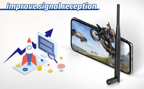 10 Stück Dual Band 2,4 GHz 5 GHz 6 dBi RP-SMA Stecker WiFi Antenne für USB WLAN Adapter - Bild 7 von 10
