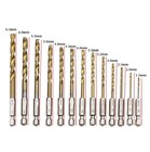 5Pcs Hexagonal Shank Twist Drill Bit 1.5-6.5mm For Wind Batch Screwdriver Tool