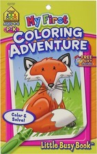 School Zone My First Little Busy Book-Coloring Adventure Grades P-K