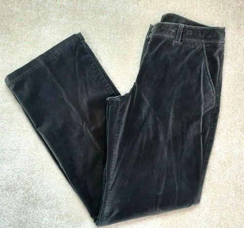 Garnet Hill Women 8 Long Gray Cotton 
