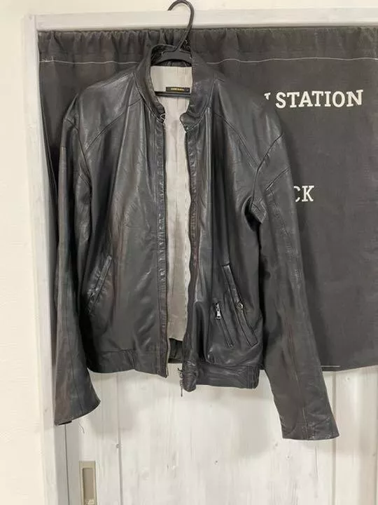 DIESEL BLACK GOLD lamb leather jacket riders size: M made in Poland