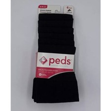 6 Pair Peds Aroma Control Trouser Socks Size 5-10 , Black B101
