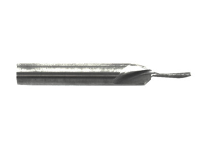 VHW spiral groove cutter D2.0x10x45mm S6 Z1 solid carbide router single tooth cutter S1011.07