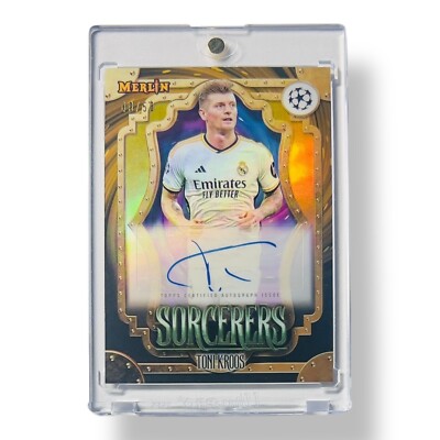 Toni Kroos /50 Topps Merlin UCC 2023/24 Sorceres Autograph Card Real Madrid