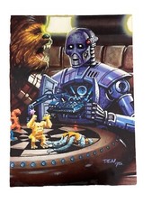 Excellent: Vintage 1996 Finest Star Wars Blue Max/Bollux Chromium Trading Card