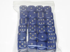 NEW Dice Set of 24 D6 -14 mm Opaque Dark Blue