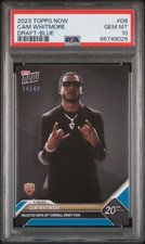 Cam Whitmore - 2023 TOPPS NOW Basketball Card D8 - Blue Parallel 14/49 PSA 10 RC
