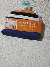 WARNER'S BLISSFUL BENEFITS 3 PR NO MUFFIN TOP MICROFIBER BRIEFS NWT SIZE S 5