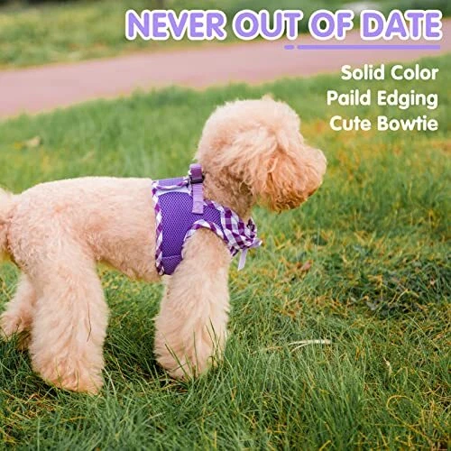 Dog Harness for Puppy and Small New XS(CHEST 12.8"-14.8", 3-9 lbs) Purple