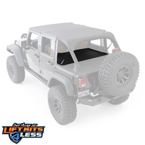Smittybilt 761435 Black Diamond Tonneau Cover For 07 18 Jeep Wrangler 4 Door Jk Ebay
