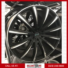 24x10 Gianelle 6x135 Wheel & Tire Package Black Machined