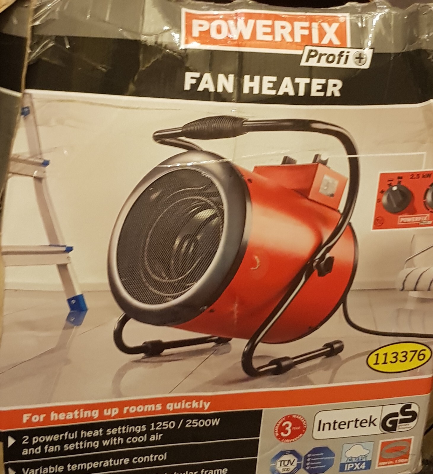 powerfix industrial fan heater eBay