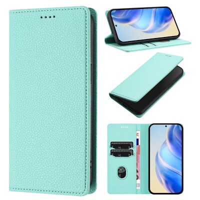 Für Xiaomi , Tasche Etuis Litchi Leder HandyHülle Wallet Flip Book Case Cover 2