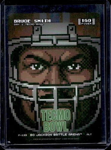 2026 Battle Arena Tecmo Bowl Bruce Smith Day 1 Pixel Helmet Alt SP #P133