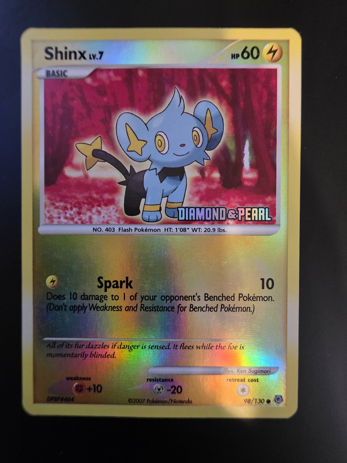 Shinx 98/130 Diamond and Pearl Reverse Holo Stamped 🔥 -LP