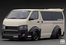 1/18 TSD WORKS Hiace Matte Sand Beige Minicar w/Roof Rack