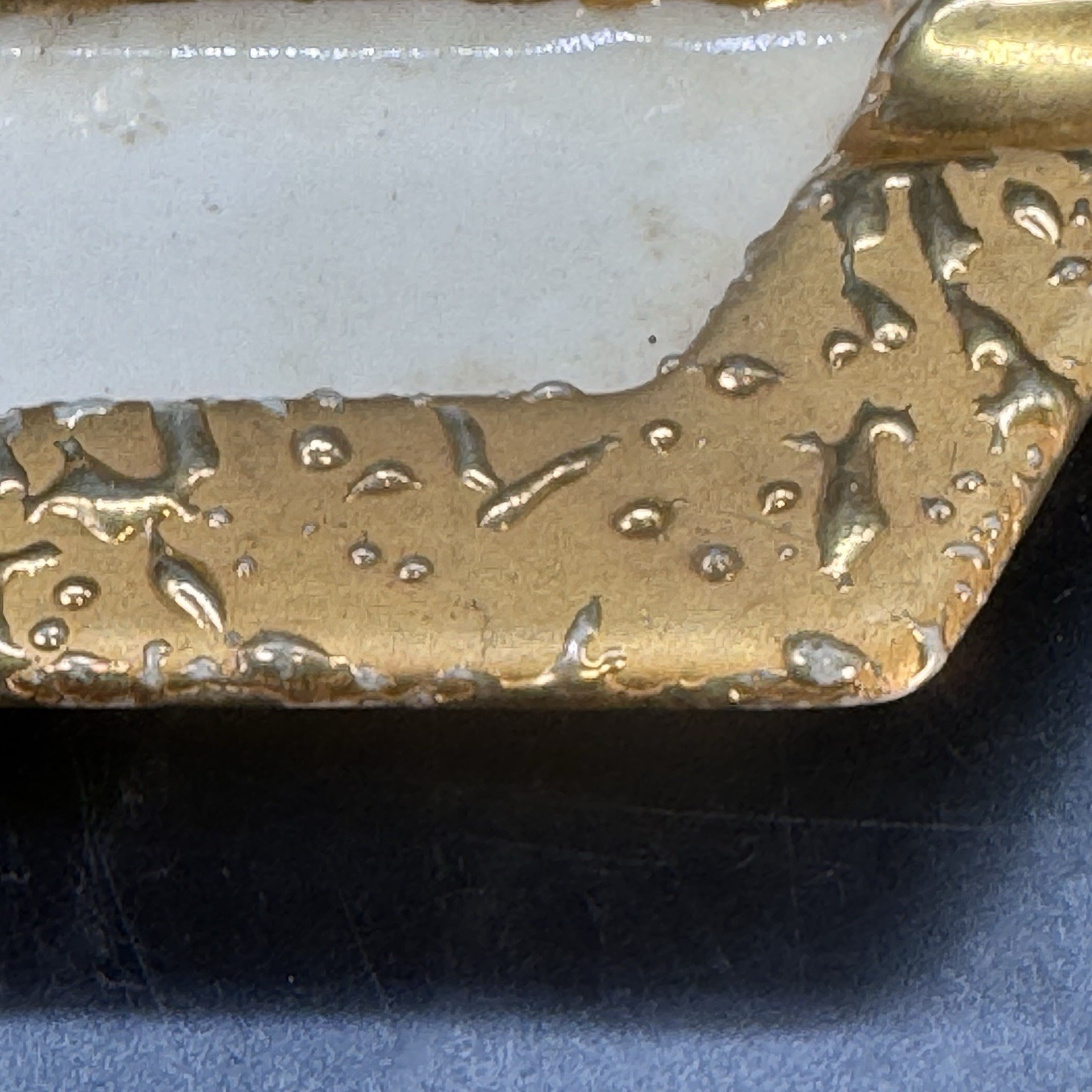 3 Weeping Bright Gold Nesting Ashtrays 22K Gold Parallelogram Shape Vintage MCM