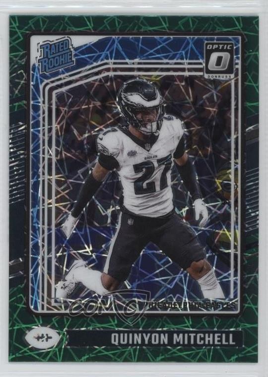 2024 Donruss Optic Rated Rookie Green Velocity Prizm Quinyon Mitchell #282 0nr3