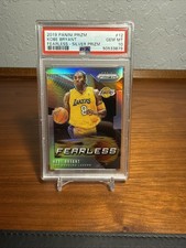 Kobe Bryant 2019 Panini Prizm Fearless-Silver Prizm PSA 10