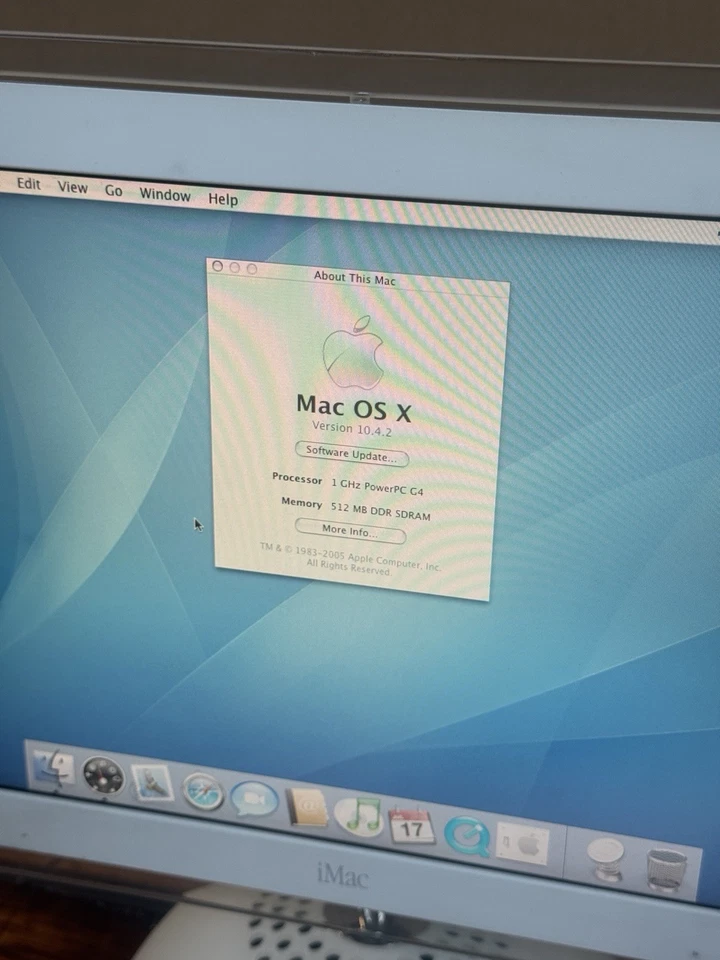 Apple iMac G4 Desktop Computer 2003 M6498 with Pro Keyboard & Mouse Tested Works - Image 3 of 4