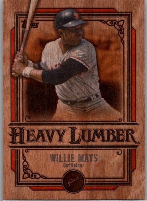 2025 Topps Celebration  Heavy Lumber Willie Mays HL-14 Wood Grain  Giants HOF