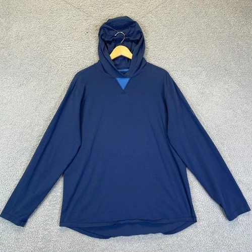 B. Draddy Men’s Golf Lightweight Hoodie Large Blue Pullover Sweatshirt video thumbnail
