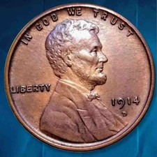 --1914 D Lincoln Wheat Cent Penny - Excellent Condition - Ideal For Coin Lovers