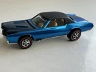 Vintage Hot Wheels Redline Custom Eldorado Blue White Interior