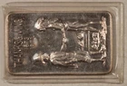 1973 THANKSGIVING TERCENTENNARY 1 OZ .999 SILVER BAR DBL MCMINT, BU VINTAGE FLIP