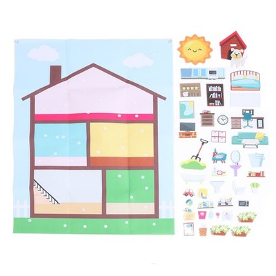 Room Decor Felt Story Board Set 40.16x29.53in Preschool Learning Activities SET