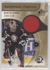 2005 SP Game Used Edition Authentic Fabrics Gold 4/100 Martin Biron #AF-MB 1x1