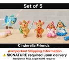 Disney Japan Cinderella Plush Keychain Set of 5 - Jaq Gus Suzy Perla Blue Bird