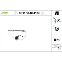 1X Fensterheber Valeo 861158 Passend FüR Toyota