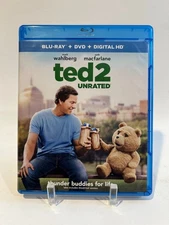 Ted 2 (Blu-Ray/DVD, Unrated, 2015, w/ DIGITAL CODE)