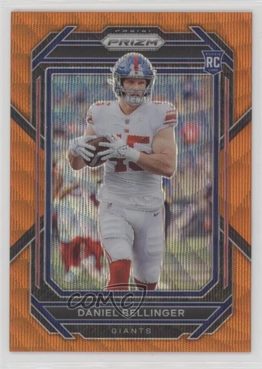 2022 Panini Prizm Rookies Orange Wave Prizm /60 Daniel Bellinger #364 Rookie RC