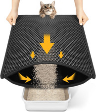 Waterproof Cat Litter Mat Double Layer Non Slip Honeycomb Easy Clean