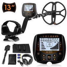 13" Metal Detector for Adults Professional, Double-D Waterproof Search Coil G...