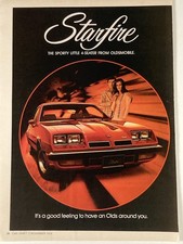 1974 Oldsmobile Starfire Print Ad Sporty Little 4 Seater