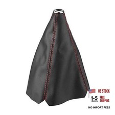 Gear Shift Knob Cover with Red Stitching