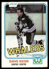 1981-82 O-Pee-Chee VTG OPC Hockey Dave Keon Hartford Whalers #129