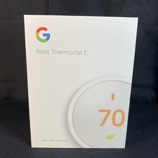 Google Nest Thermostat E Pro Edition T4001ES Smart WiFi Programmable White A0063