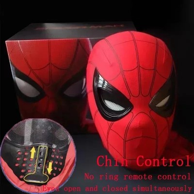 Spiderman Maske Cosplay Maske Mit Beweglichen Augen Elektronisch Erwachsenen